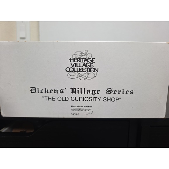 Vtg DEPT 56 DICKENS Village 1987 THE OLD CURIOSITY SHOP Lighted Building 5905-6. - Picture 8 of 10